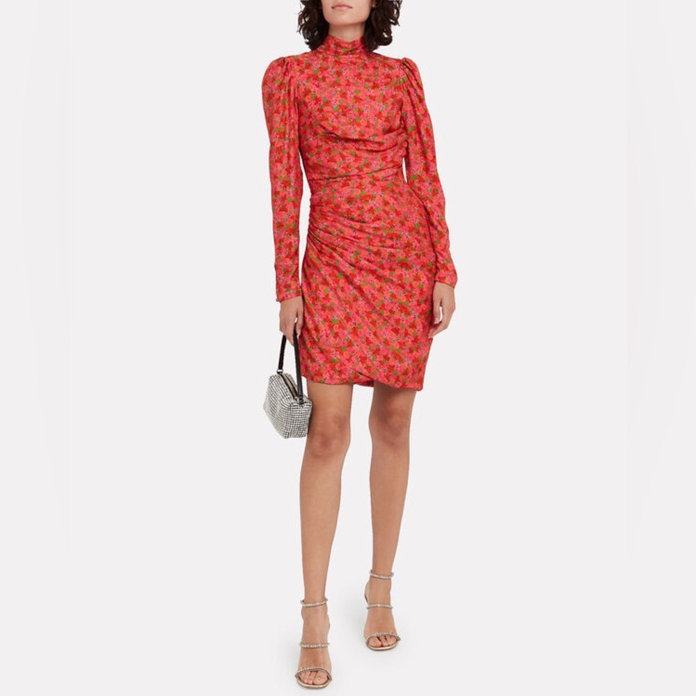 Brogger Vigdis Draped Floral Mini Dress